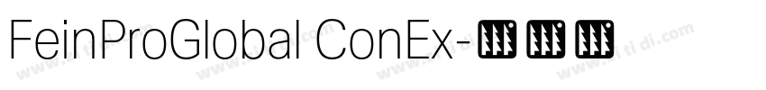 FeinProGlobal ConEx字体转换 FeinProGlobal ConEx字体转换